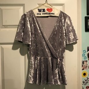 Light Purple Velvet Shirt!